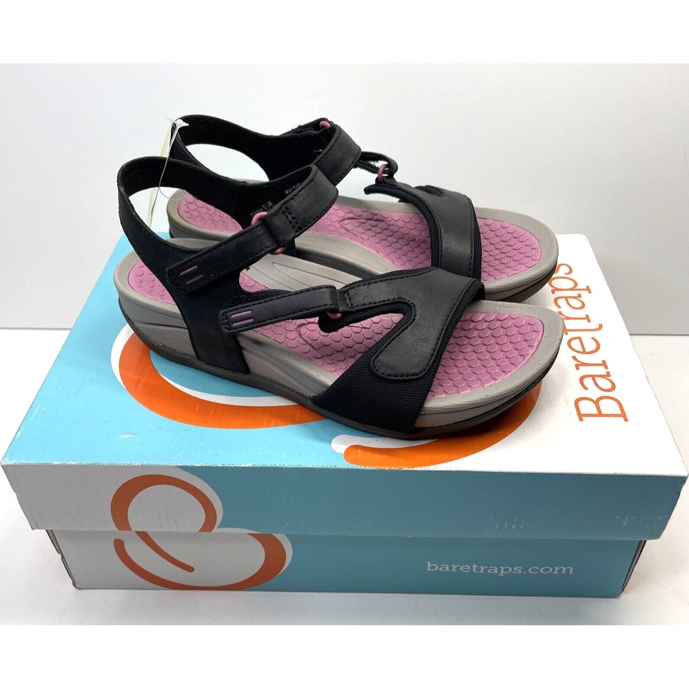 Baretraps Deanna Sandal Black Women's Size 5.5 New